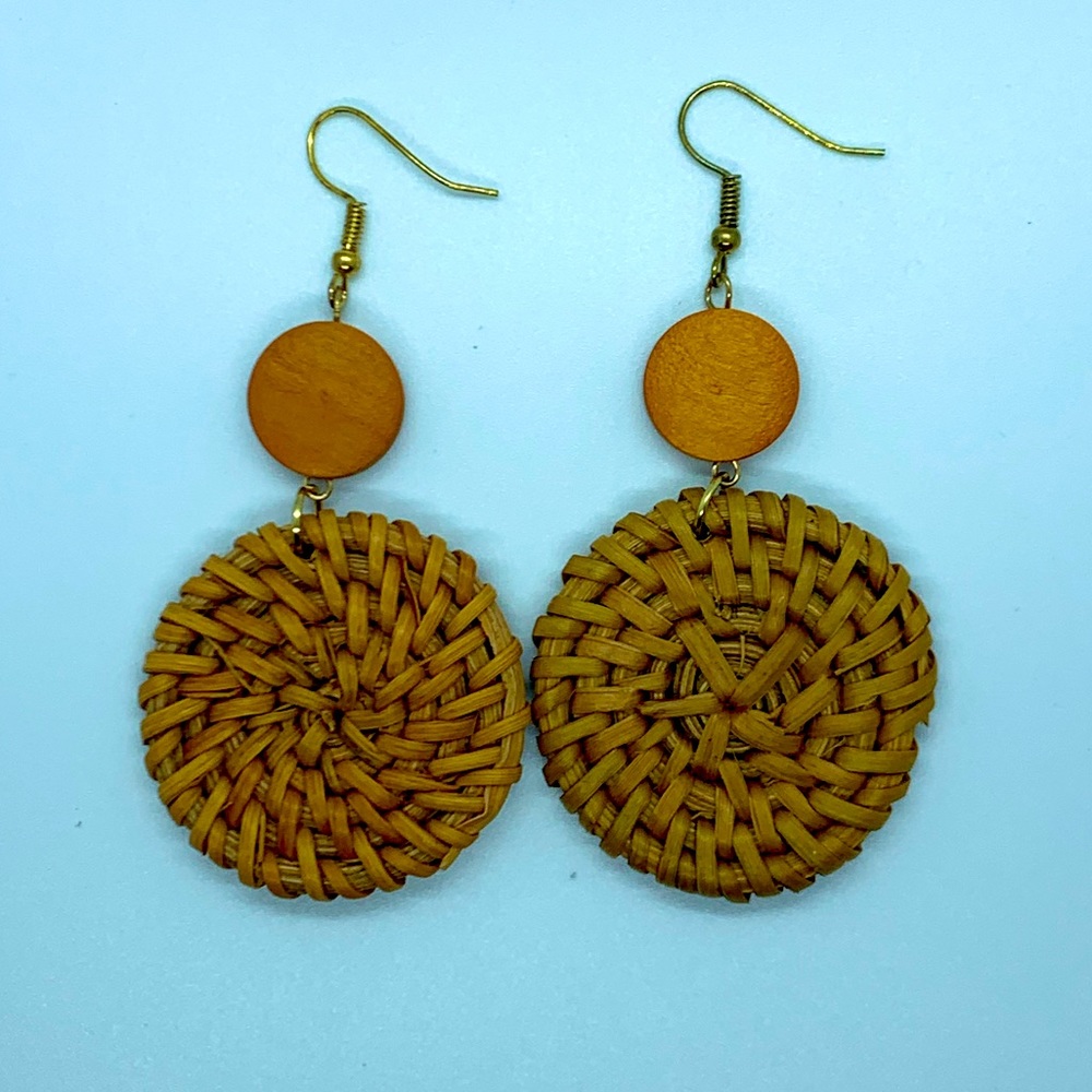 Rattan Earrings